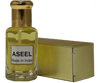 Aseel luxury floral fragrance for men bottle with golden cap and packaging, made in India