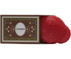 Handmade champaka soap in a heart shape, beautifully packaged for an exquisite bathing experience.