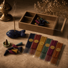 Fish Incense Gift Set featuring assorted incense cones, sticks, and a decorative fish holder.
