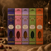 Flora Incense Gift Set featuring various fragrances like Musk Rose and Lavender in beautifully designed boxes.
