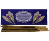 Frangipani masala incense sticks and packaging showcasing hand-rolled quality, made in India.