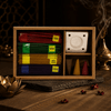 Small incense gift box featuring Jasmine, Lavender, Rose, Sandalwood incense sticks and assorted cones.