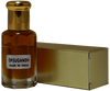 Opsugandh fragrance bottle showcasing orange bergamot fragrance with a gold box, made in India.