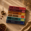 Rainbow Incense Gift Set featuring assorted incense sticks and cones in unique fragrances.