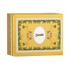 Sandal Madhuban soap packaging, a handmade Madhuban soap, elegantly designed with floral motifs.