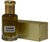Zaher floral musky fragrance Zaher in a glass bottle with golden cap and packaging.